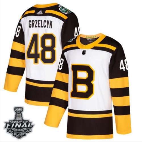 Matt Grzelcyk Bruins Classic Weiß 2019 Stanley Cup Final Stitched